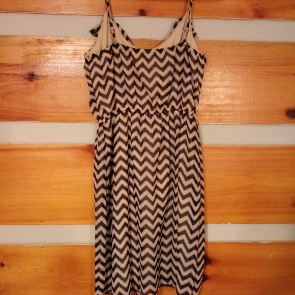 Black & White Spaghetti Strap Dress-Junior Small - Picture 2 of 3